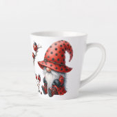Personalized Ladybug Gnomes Latte Mug (Droite)