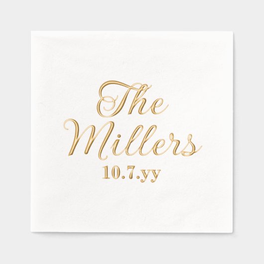 Personalized Last Name Custom Wedding Reception (Recto)