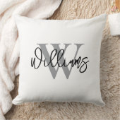 Personalized Last Name Wedding Throw Pillow Kussen (Deken)
