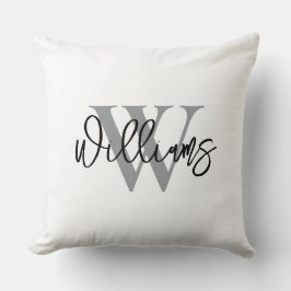 Personalized Last Name Wedding Throw Pillow Kussen