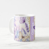 Personalized Lavender Butterfly Classic 11oz Mug (Devant gauche)