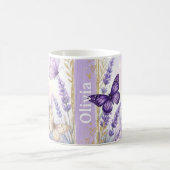 Personalized Lavender Butterfly Classic 11oz Mug (Centre)