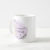 Personalized Lavender Eid Mubarak Coffee Mug (Devant gauche)
