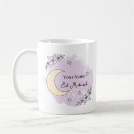 Personalized Lavender Eid Mubarak Coffee Mug Koffiemok