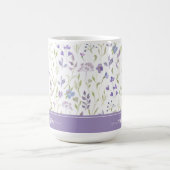 Personalized Lavender Floral Mug (Centre)