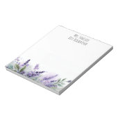 Personalized Lavender Flowers Teacher Appreciation Notitieblok (Gedraaid)