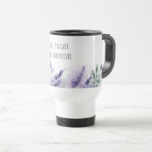 Personalized Lavender Flowers Teacher Appreciation Reisbeker (Voorkant rechts)