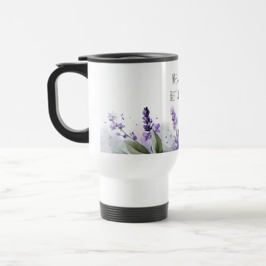Personalized Lavender Flowers Teacher Appreciation Reisbeker (Links)