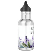 Personalized Lavender Flowers Teacher Appreciation Waterfles (Links)