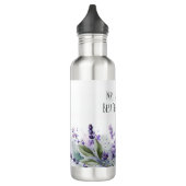 Personalized Lavender Flowers Teacher Appreciation Waterfles (Links)