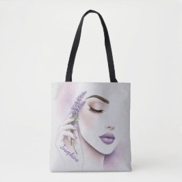 Personalized Lavender Purple Woman Elegant Chic Draagtas