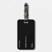 Personalized Lawrention Luggage Tag Bagagelabel (Achterkant verticaal)