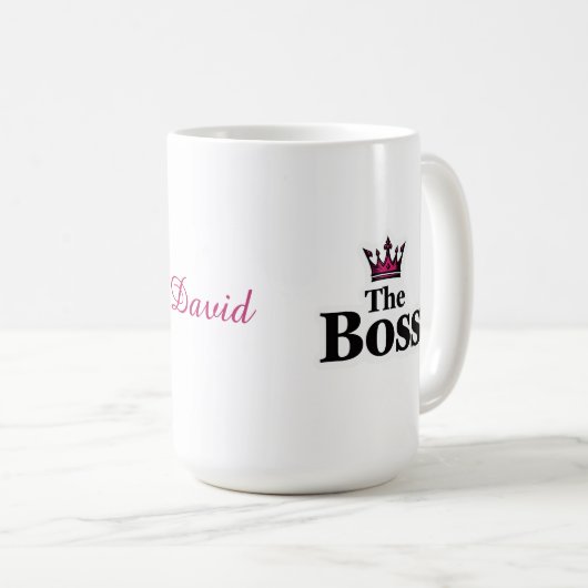 Personalized Leadership Coffee Mug for Him (Devant droit)