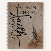 Personalized Leather Christian Journal for Her,  (Devant)