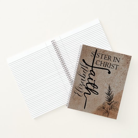 Personalized Leather Christian Journal for Her,  (Intérieur)