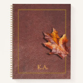 Personalized Leather Look Journal Gift for Writers (Devant)