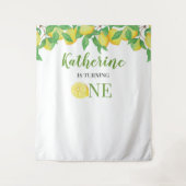 Personalized Lemon Birthday Wandkleed (Voorkant)