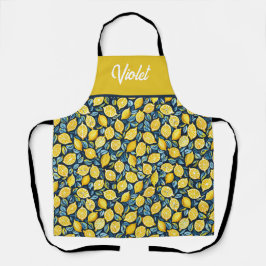 Personalized Lemon Kitchen Apron Schort