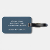 Personalized Lemon Luggage Tag Bagagelabel (Achterkant horizontaal)