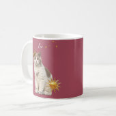 Personalized Leo Cat Mug with Name (Devant gauche)