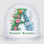 Personalized Letter A Sneeuwbol (Voorkant)