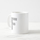 Personalized Letter F Coffee Mug Gift (Devant gauche)