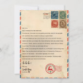 Personalized Letter From Santa Claus | North Pole  Kaart (Voorkant)