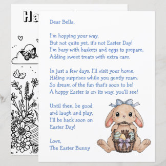 Personalized Letter & from the Easter Bunny