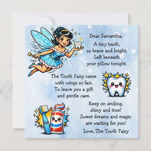 Personalized Letter from the Tooth Fairy (Voorkant)