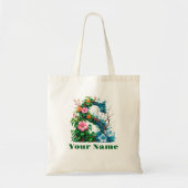 Personalized Letter S Tote Bag (Voorkant)