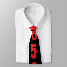 Personalized letters Modern red and black Chic