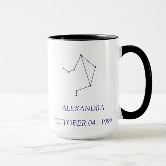 Personalized Libra Constellation Mug - Custom Zodi (Droite)