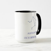Personalized Libra Constellation Mug - Custom Zodi (Devant droit)
