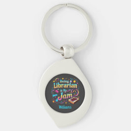Personalized Librarian Gift Sleutelhanger