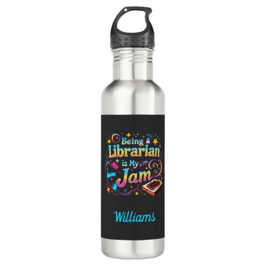 Personalized Librarian Gift Waterfles (Voorkant)