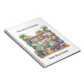 Personalized Library Watercolor Notebooks Notitieboek (Rechterzijde)