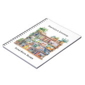 Personalized Library Watercolor Notebooks Notitieboek (Linkerzijde)