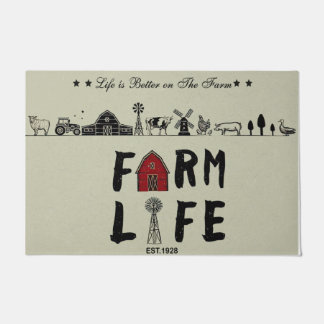 Personalized Life Is Better On The Farm Doormat Deurmat