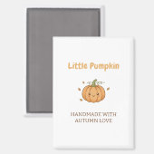 Personalized Little Pumpkin Baby Blanket Magneet (Voorkant / Achterkant)