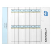 Personalized Logo Business Appointments Notepad Notitieblok (Voorkant)