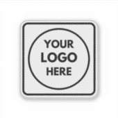 Personalized Logo Business Promo QR Code label (Voorkant)