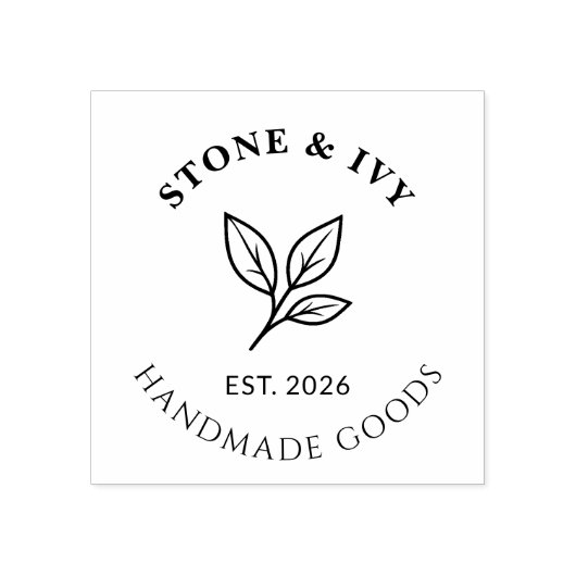 Personalized Logo Rubber Stamp Rubberstempel (Afrduk)