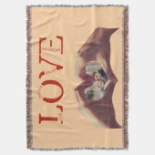 Personalized LOVE Acronym Photo  Deken (Voorkant Verticaal)