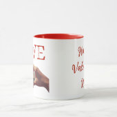 Personalized LOVE Acronym Photo  Mok (Midden)