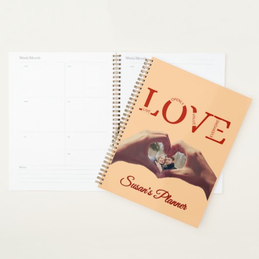 Personalized LOVE Acronym Photo  Planner (Display)