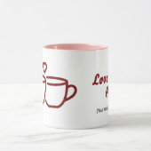 Personalized Love Brews Here Couple Coffee Mug Mok (Midden)