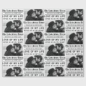 Personalized Love Story Photo |  Cadeaupapier (Vlak)