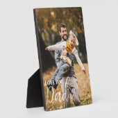 Personalized Love You Dad Photo Fotoplaat (Zijkant)