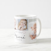 Personalized LOVE YOU MIMI Handwritten 4 Photo Koffiemok (Voorkant rechts)
