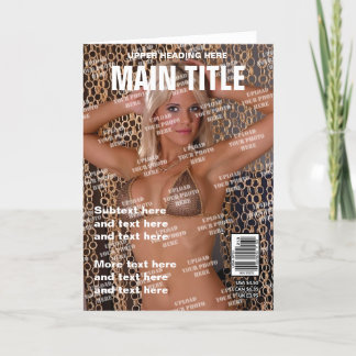 Personalized Magazine Cover Kaart